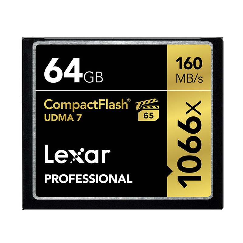 雷克沙(Lexar)64GB CF卡 1066X 读160MB/s写155MB/s单反相机内存卡存储卡