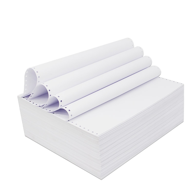 企业优品 381-1 电脑打印纸 整张不撕边 1000张 白