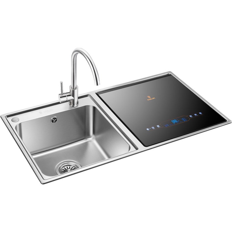 欧琳F5水槽洗碗机全自动一体嵌入式智能304不锈钢水槽双槽洗菜盆