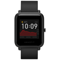 Amazfit 智能运动手表米动手表青春版1S 华米科技运动手表 GPS NFC 消息提醒 心率检测 碳黑