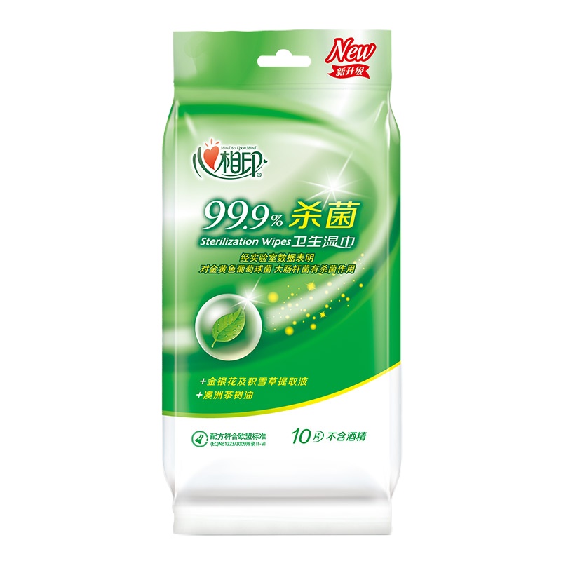心相印(Mind Act Upon Mind)卫生系列湿巾XCA001 10片/包*48包