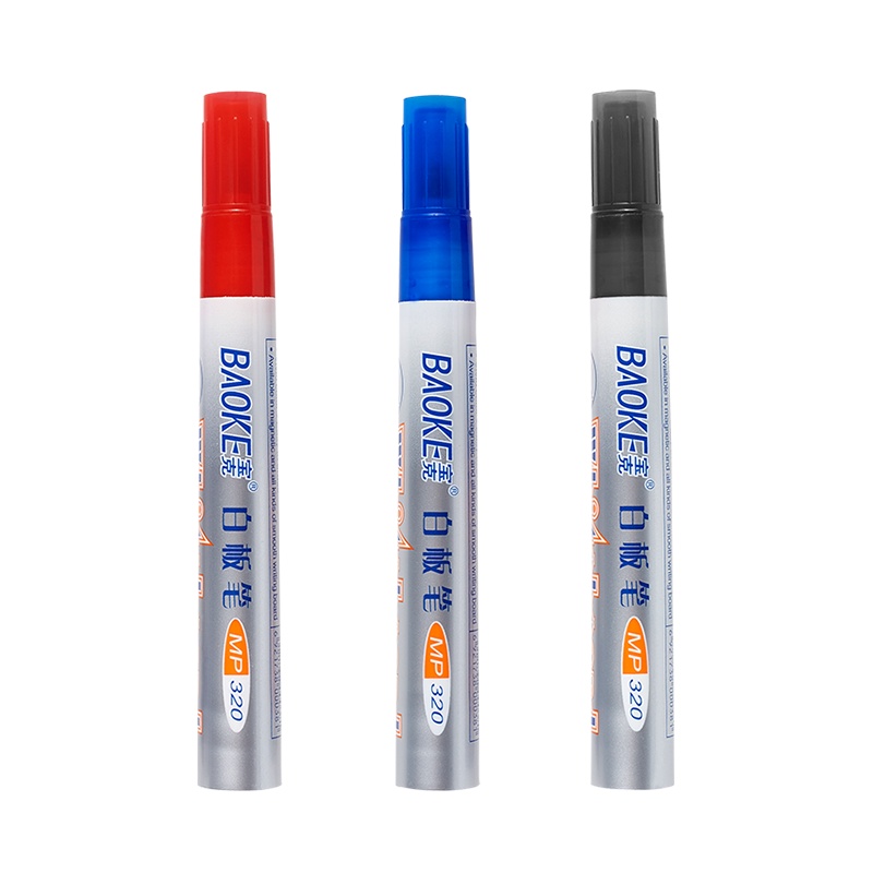 宝克(BAOKE)MP320 办公会议教学白板笔可擦易擦10支/盒(单位:件)