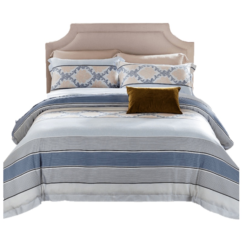 维科家纺四件套天丝被套床单双人床上用品田园4件套件1.5/1.8米床