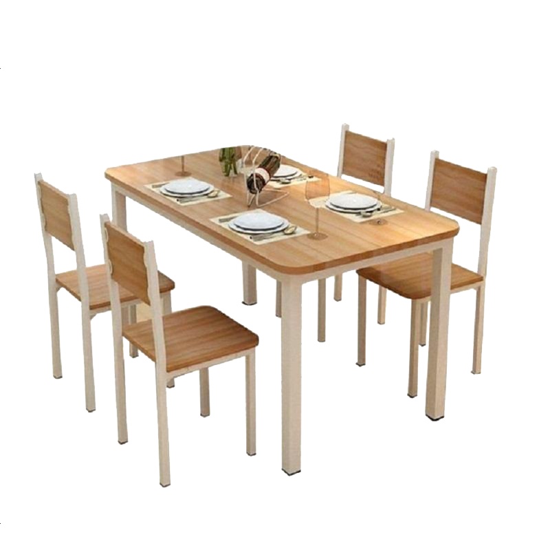 巨高家具实木餐桌椅酒店方桌一桌六椅