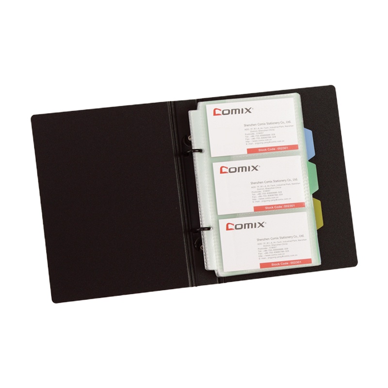 齐心 A1643 耐用金刚易查找名片册 180枚 蓝 (单位:本)