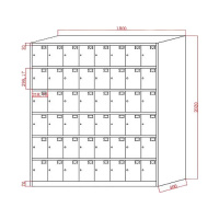 201四十八门柜子定制款 每层8个 6层 1.0mm厚度 货期7天 订制款图片仅供参考