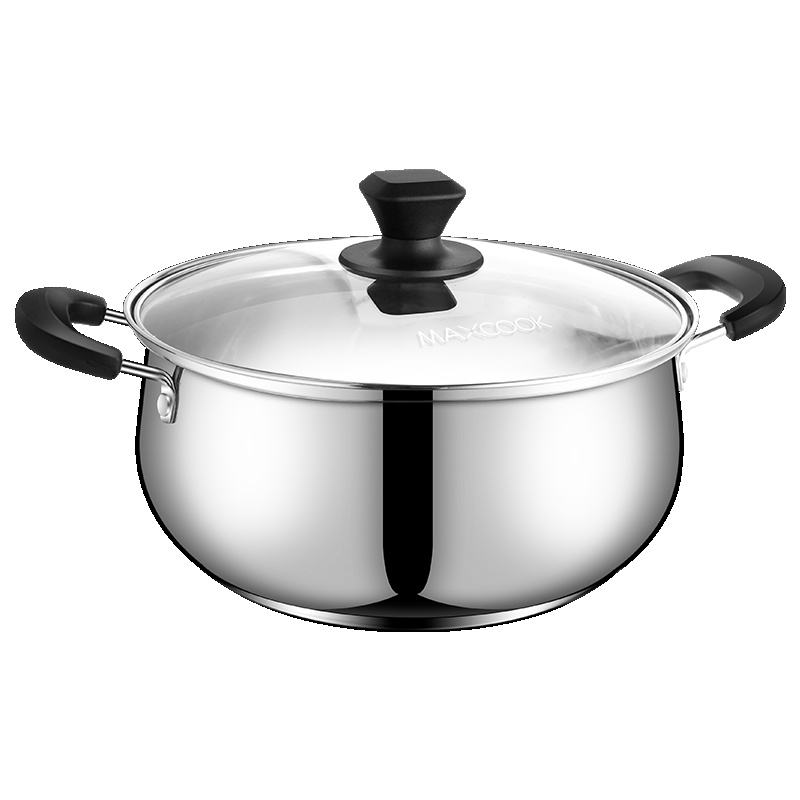 美厨 304不锈钢汤锅 汤煲20cm 加厚复合底 燃气炉电磁炉通用YC-20