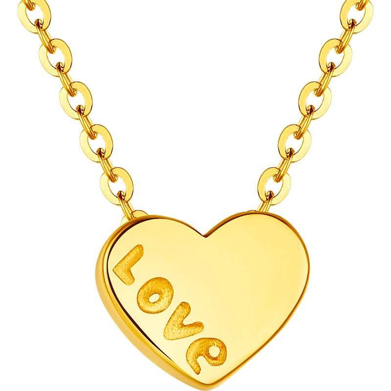 兆亮珠宝 黄金套链女士 5G系列黄金足金项链999纯金黄金项链吊坠一见倾心套链 定价送恋人