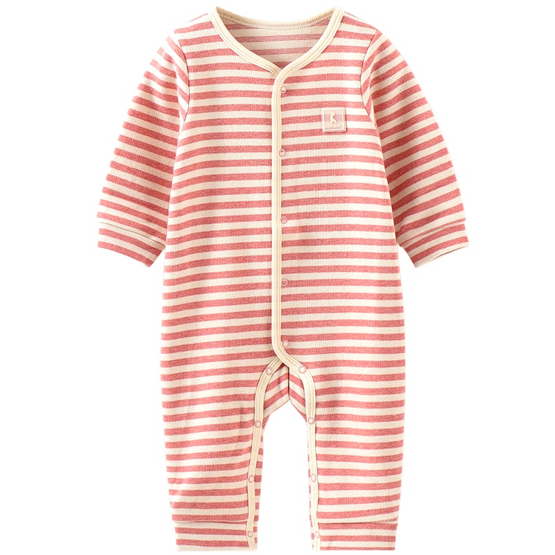 童泰秋冬新款婴儿衣服休闲连体衣3-18个月男女宝宝哈衣爬爬服