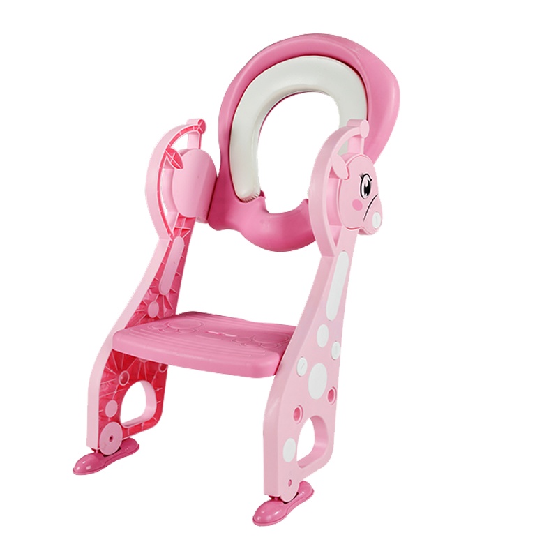 大号儿童坐便器男婴儿坐便椅智扣宝宝马桶梯小孩马桶圈女幼儿座便器 粉色普通款硬垫