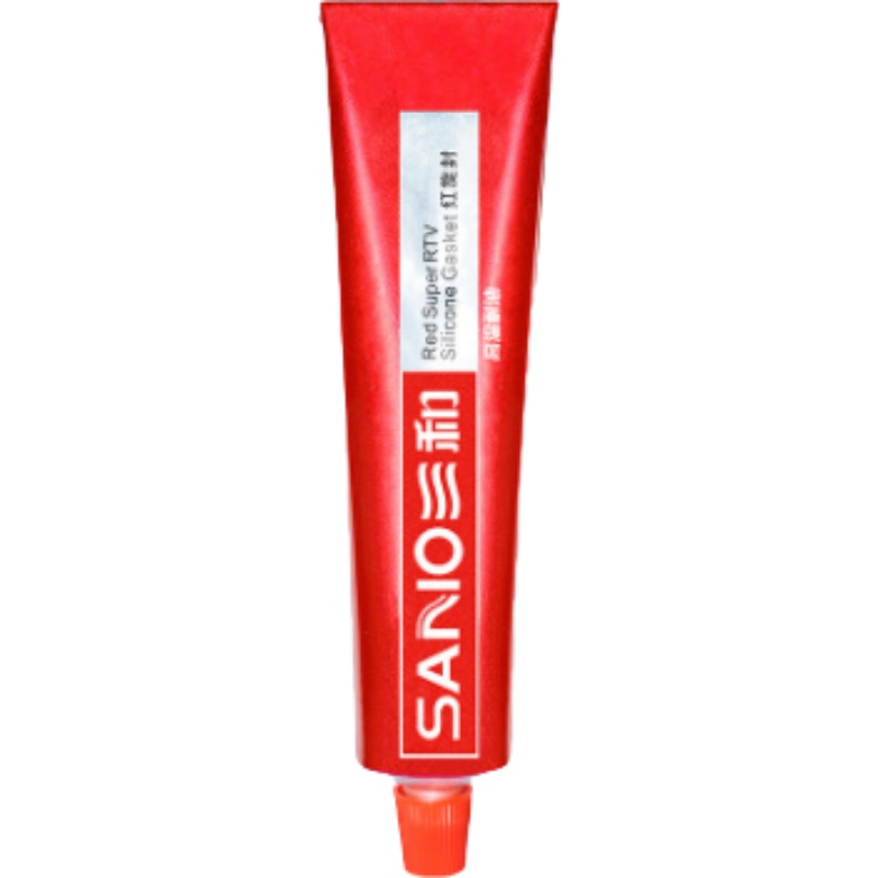 三和 车用耐高温红胶硅酮耐候密封胶摩托车舰船机械电子平面密封(54g*3支)