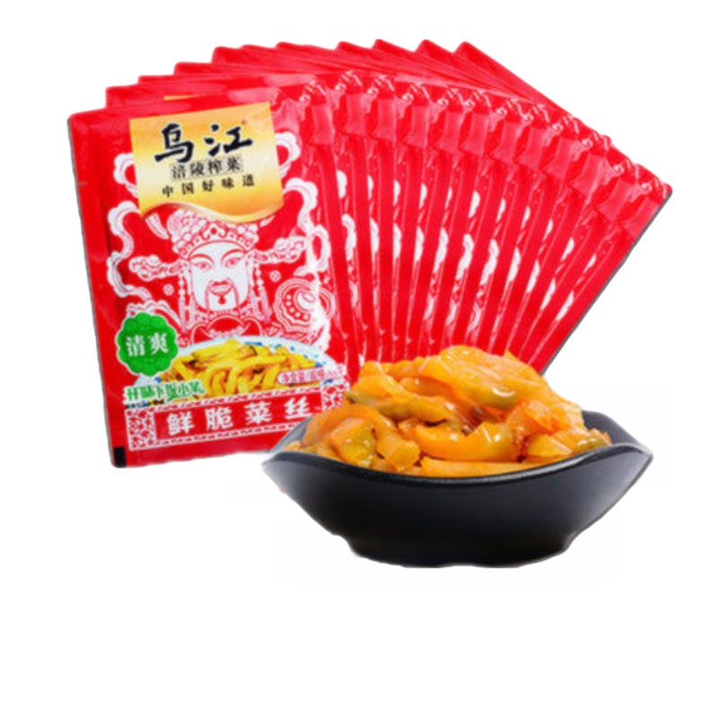 乌江涪陵鲜脆榨菜丝70g*5包