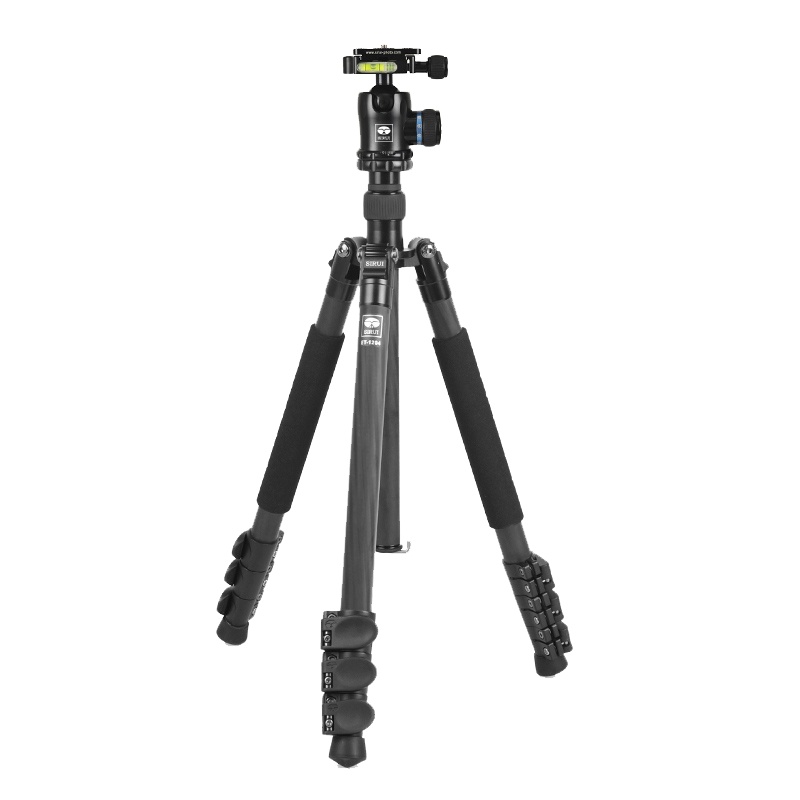 思锐(SIRUI)ET1204+K10X三脚架云台套装 单反相机摄像便携 碳纤维支架