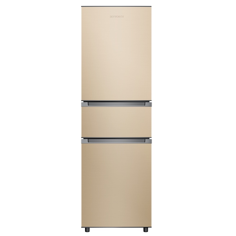 创维(SKYWORTH) 211升 三门电冰箱小型家用 三开门式冰箱 温区分明 (普利金)D21B