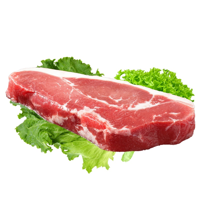 科耐 西冷牛排1kg 谷饲原切 精选牛肉部位纯切 非拼接 无添加 非调理 赠刀叉+黄油+黑椒酱