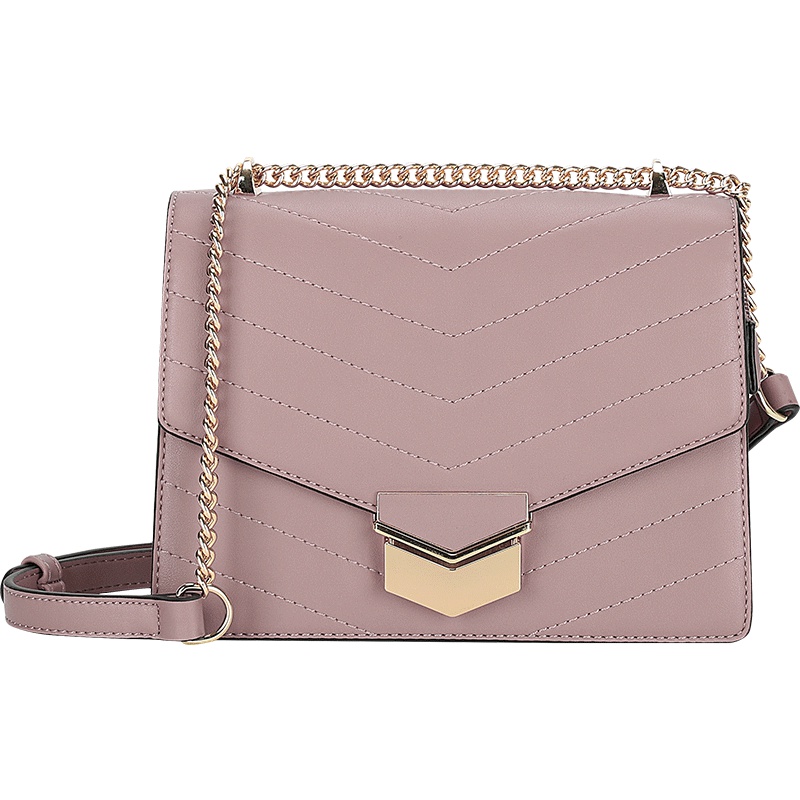 爱华仕2019年新款时尚女士书包斜挎包小香风单肩包潮流百搭初中及以上PU女包