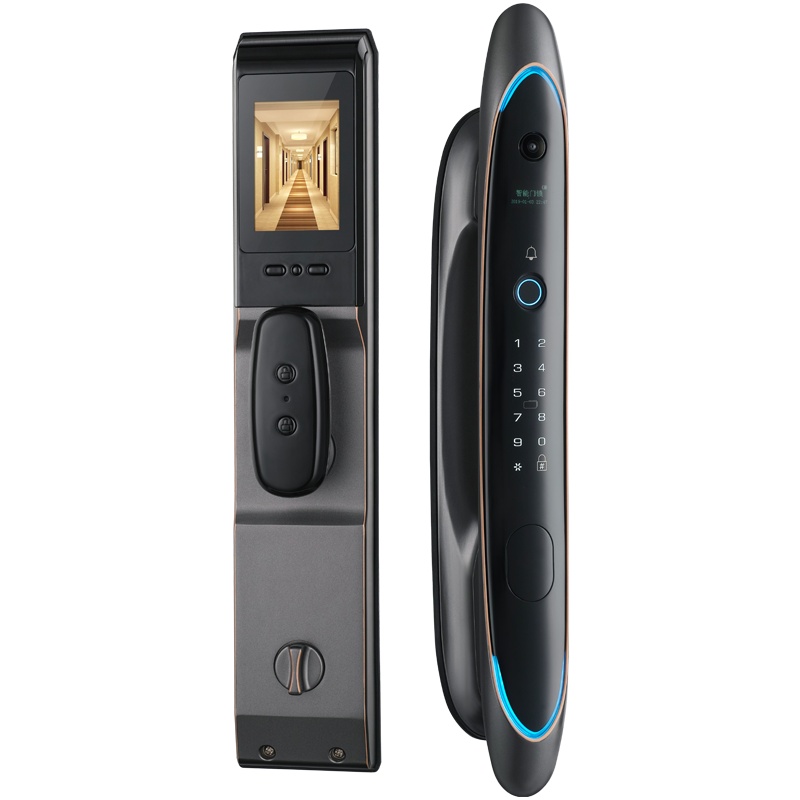 希箭 指纹锁密码锁家用防盗门酒店门锁电子锁全自动刷卡锁 R6全自动智能锁