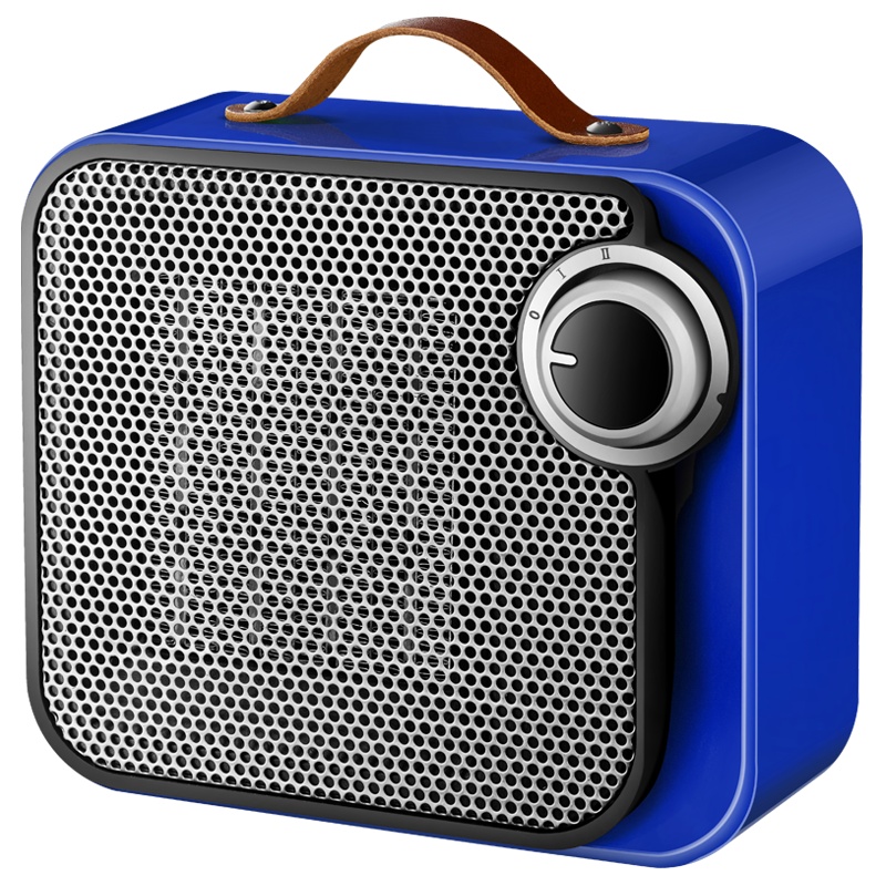 小艾SY-130D取暖器 家用即开即热暖风机 卧室办公司小型取暖器小太阳 倾倒断电安全保护 蓝色