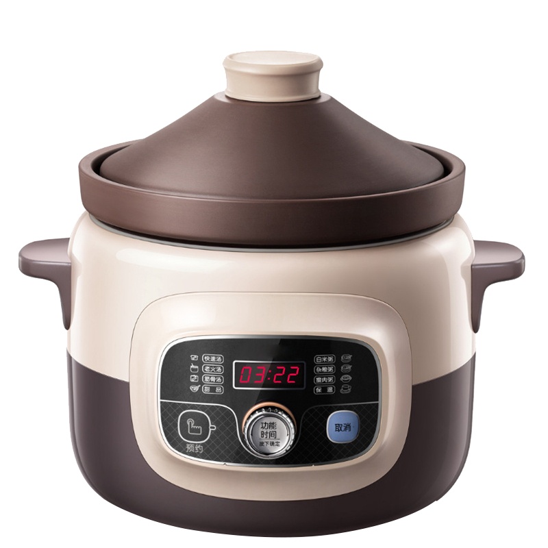 苏宁极物 紫砂内胆电炖锅 DDG-D40E2 煲粥熬粥锅炖锅煲燕窝炖汤煲汤锅 (单位:个)