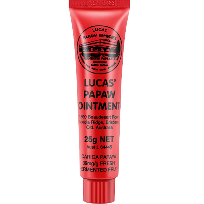 Lucas Papaw Ointment 多功能番木瓜膏霜 25g 1支装 润唇膏烫伤驱蚊虫万用膏婴儿 澳洲进口