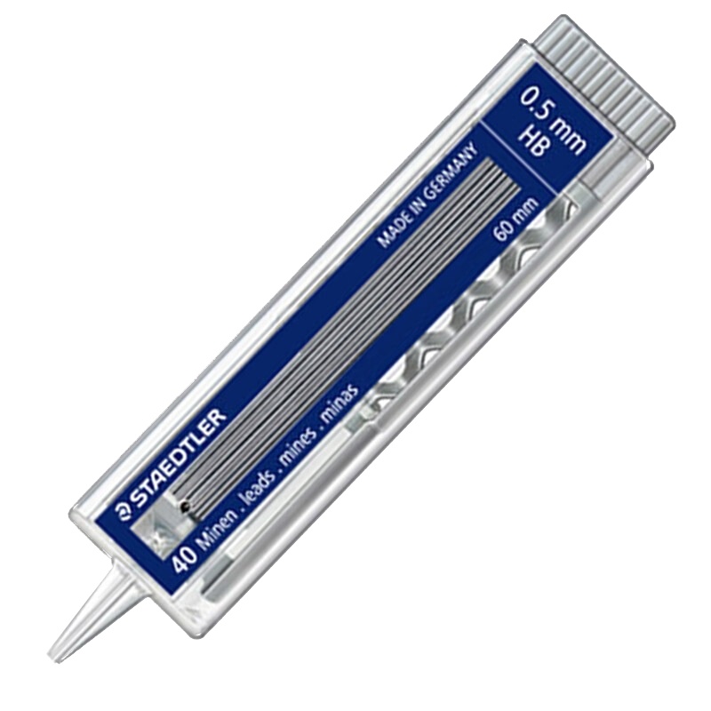 施德楼(STAEDTLER)自动铅芯 替芯255铅笔芯 自动铅笔芯 40支装