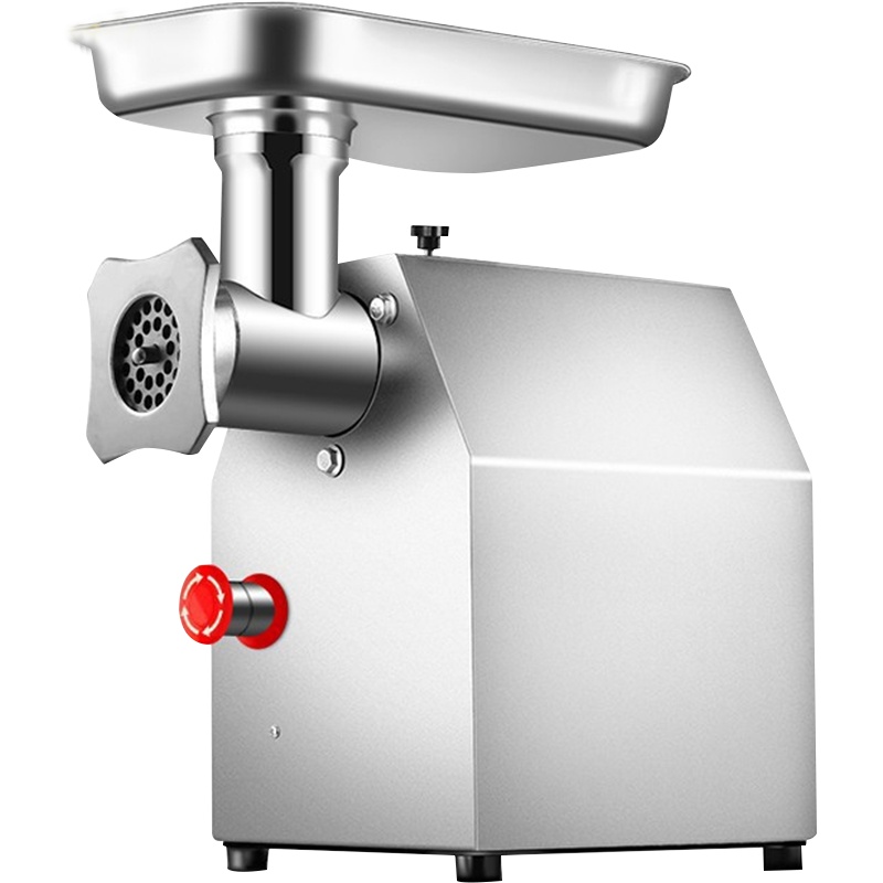 德玛仕大功率绞肉机商用灌肠机搅肉机碎肉机 台式食堂大型切肉机不锈钢电动 YF-JR13 (绞量240斤/小时)不锈钢款