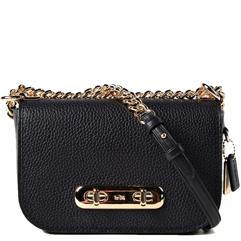 [直营]COACH 蔻驰 Swagger 20 女士翻盖链条旋锁粒面单肩斜挎包#87321