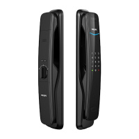 飞利浦人脸识别锁DDL702电子指纹锁智能全自动家用防盗锁全自动锁 曜石黑