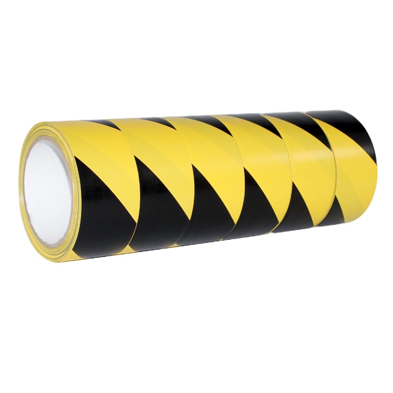 凯佳达地板胶带斑马线胶带 黑黄警示胶带5cm款 一卷