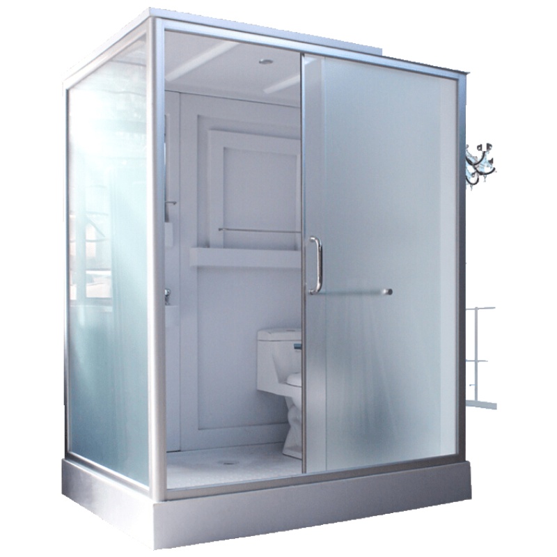 淋浴房整体一体式长方形家用沐浴间封闭式钢化玻璃浴室移动洗澡间安心抵