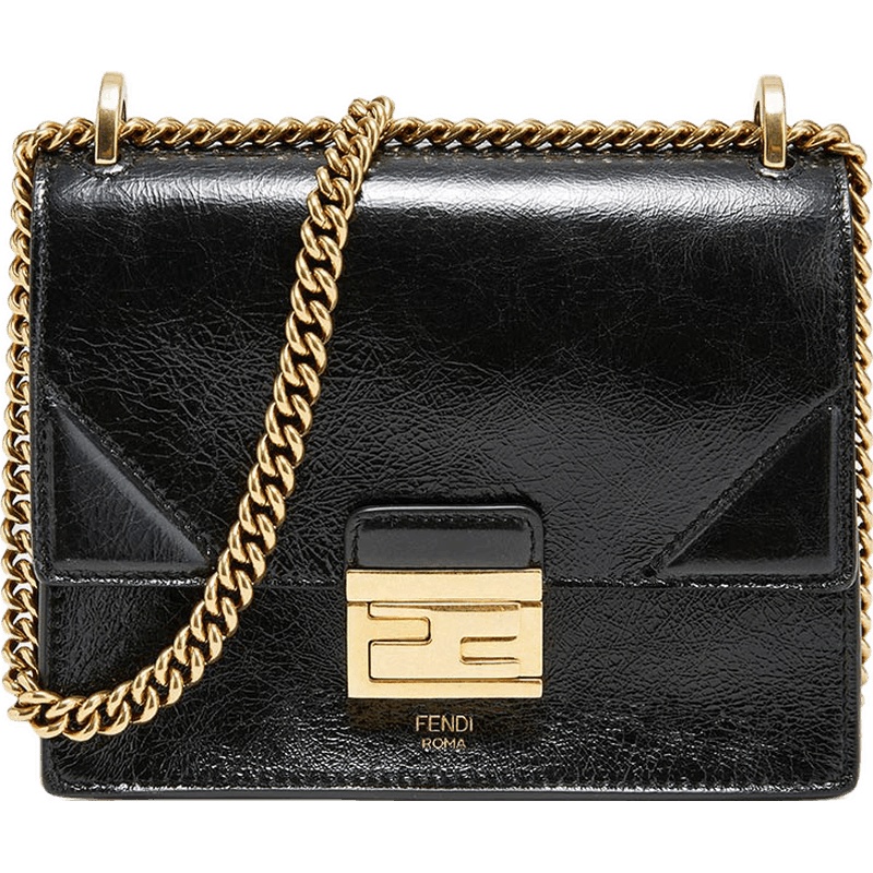 FENDI 女士KAN U系列羊皮小号单肩包斜挎包 8BT312 A86T