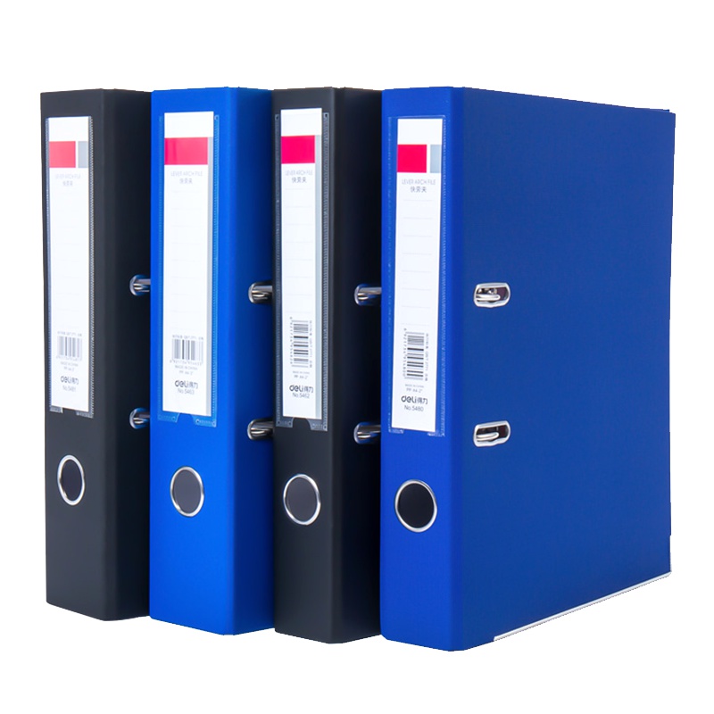 得力(deli)快劳夹纸质A4打孔文件夹档案夹双孔活页夹资料夹板夹双夹经理夹会议夹合同夹商务单个装