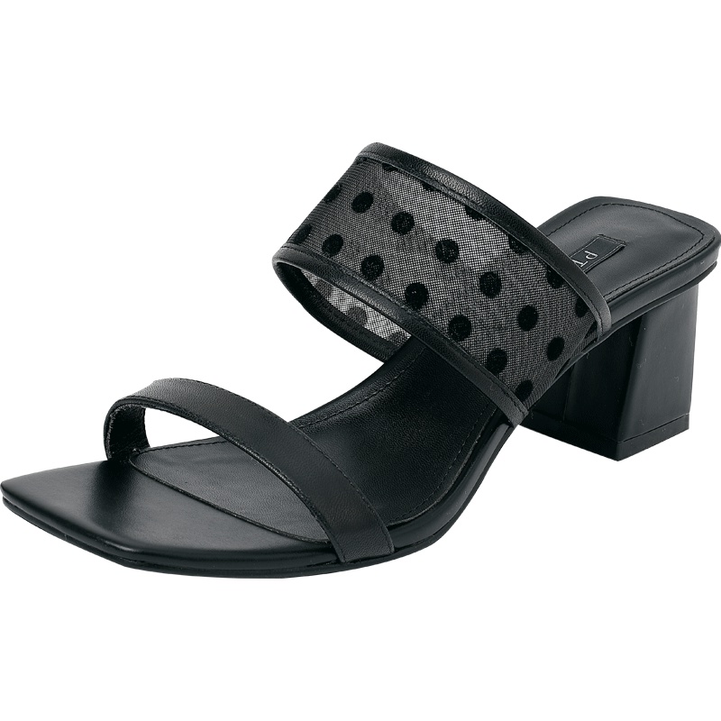 百田森夏季新款拖鞋女外穿时尚高跟粗跟露趾凉鞋女ins潮_1