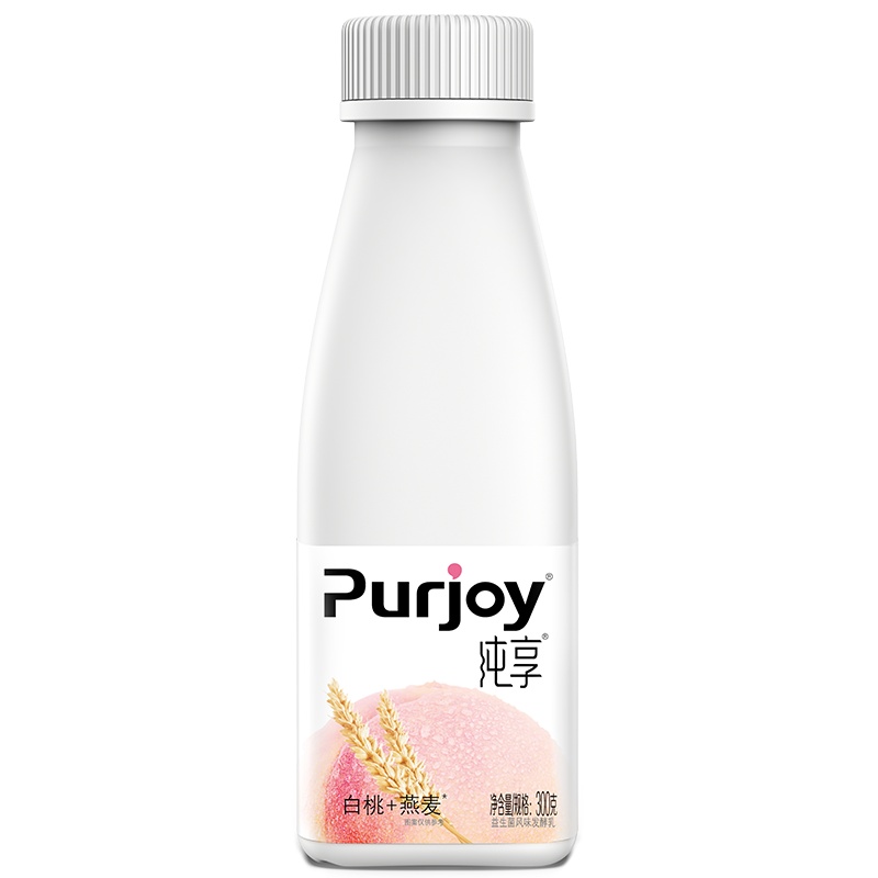 君乐宝 纯享酸奶 白桃燕麦风味低温冷藏酸奶酸牛奶300g*6瓶 组合装