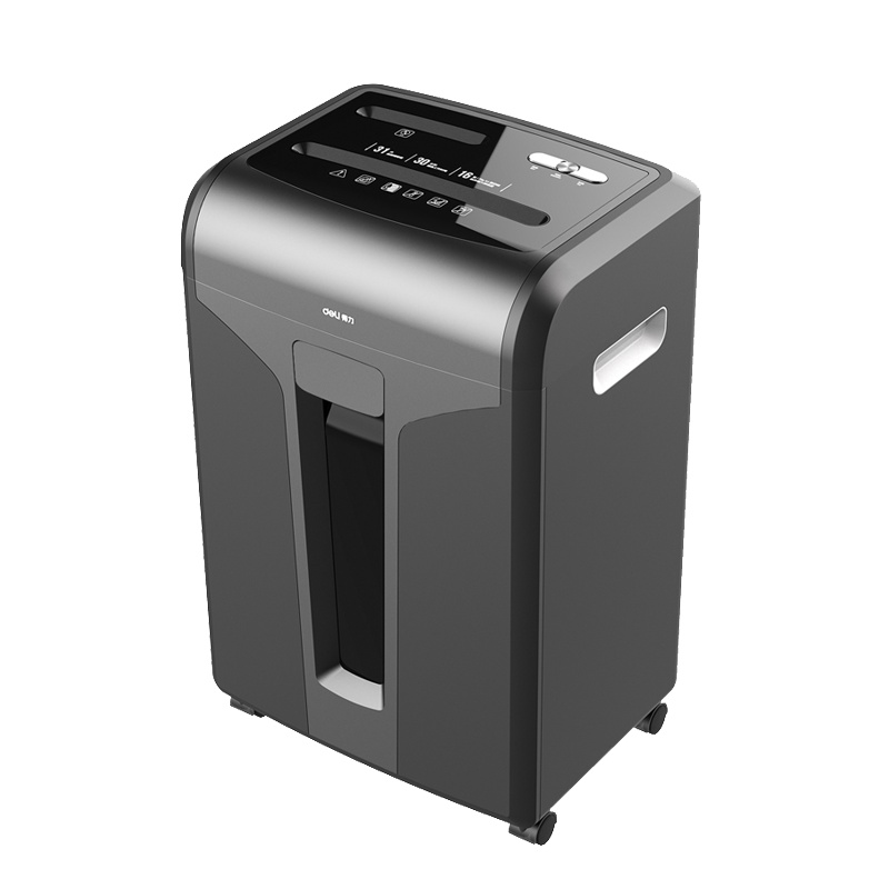 得力(deli)34250碎纸机四级保密文件粉碎机31L商用办公大型电动碎纸机 深灰