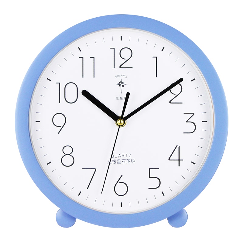 北极星(POLARIS) 10英寸七彩卧室台钟儿童时尚挂钟客厅钟表简约大气家用台挂两用时钟