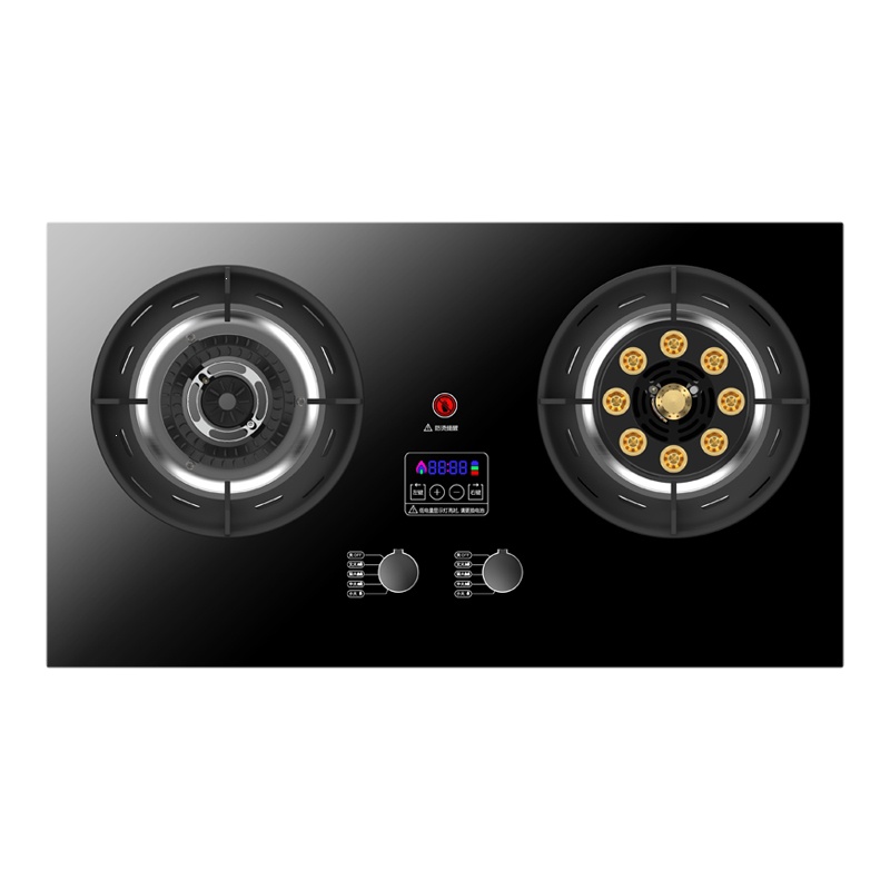 志高(CHIGO)煤气灶双灶  家用嵌入式天然气灶台式液化气灶 炉具_标配加厚不锈钢钢火盖_液化气