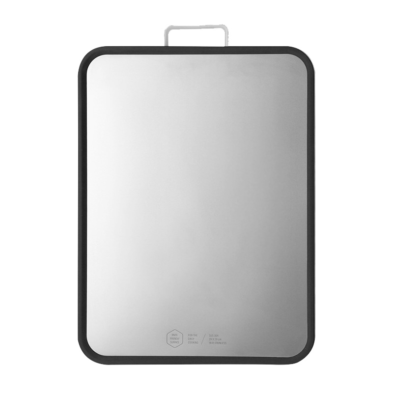 苏宁极物 不锈钢双面菜板厨房切肉切菜生熟分离耐用健康菜板砧板