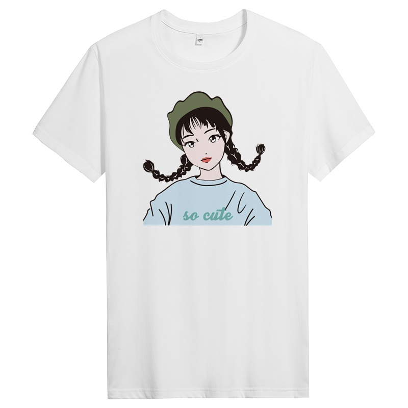 纯棉短袖T恤男纯色圆领宽松体恤夏季男士纯色衣服潮 DT10256