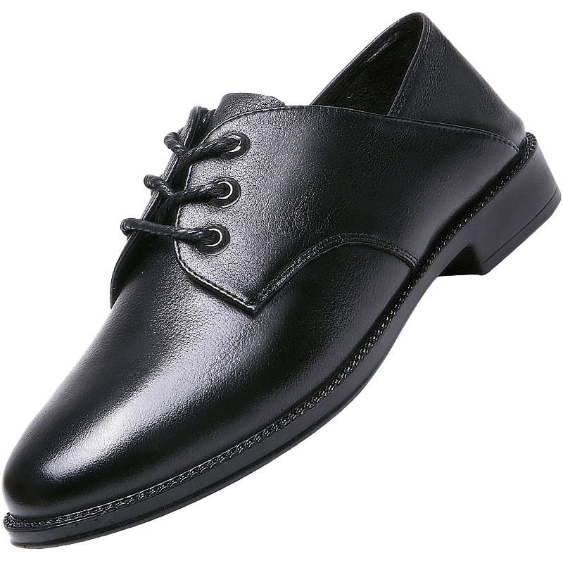 奥康(AOKANG)女鞋新款圆头真皮女单鞋防滑透气时尚休闲皮鞋低帮系带小白鞋单鞋子