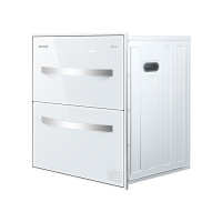 Haotaitai用心爱好太太消毒柜家用国标二星消毒柜嵌入式臭氧烘干消毒柜103消毒柜110L[白色时尚消毒柜]