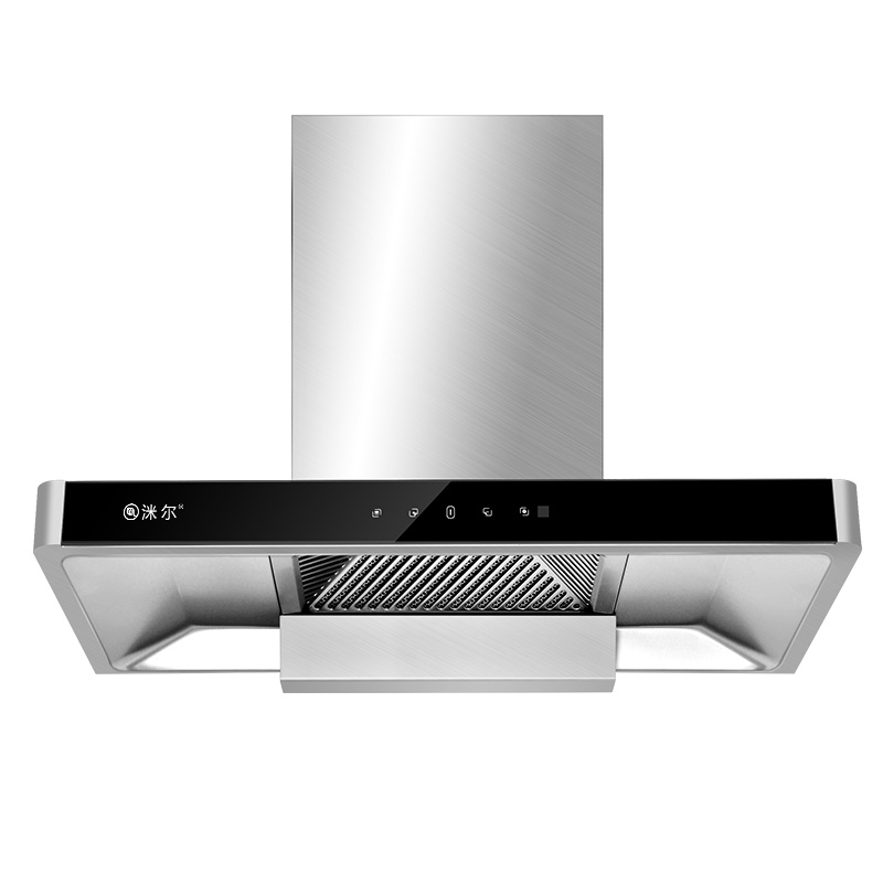 洣尔TYD T型抽油烟机顶吸式欧式大吸力家用吸油烟机智能触控油烟机一级能效节能自动热清洗17m³风翼速吸柔和圆角不碰头