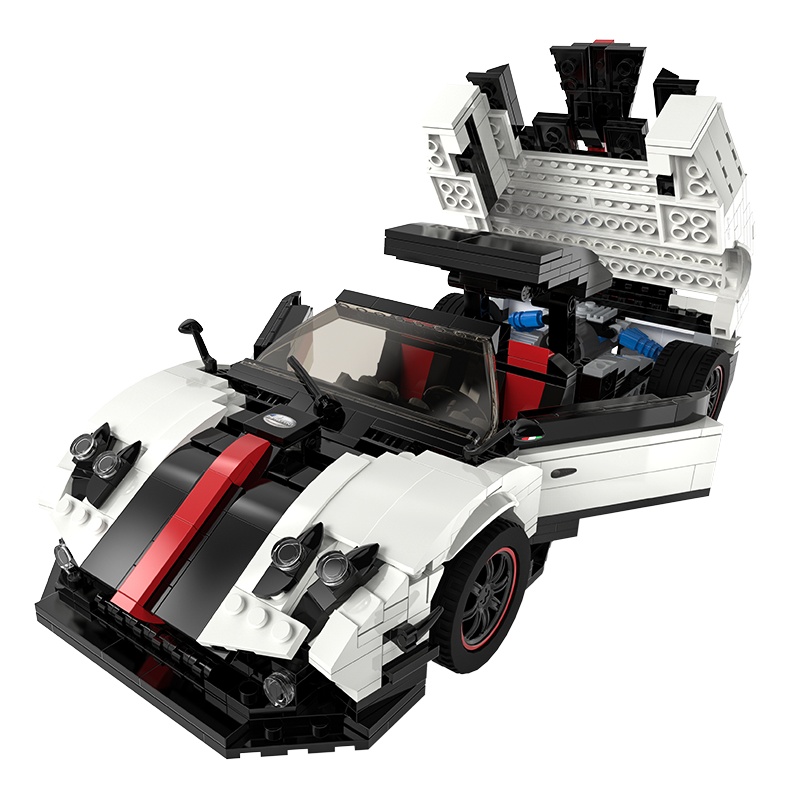 星辉(Rastar)1:16帕加尼拼装积木车正版超跑汽车模型儿童益智拼搭积木玩具98200