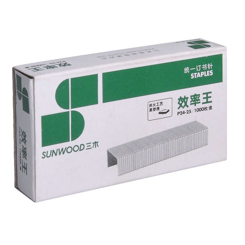 三木(SUNWOOD) P24-25 统一订书针 1000枚/盒 10盒/1件（单位：件）