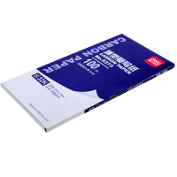 得力 9373 复写纸 薄型双面蓝色印纸 办公用品 4本装