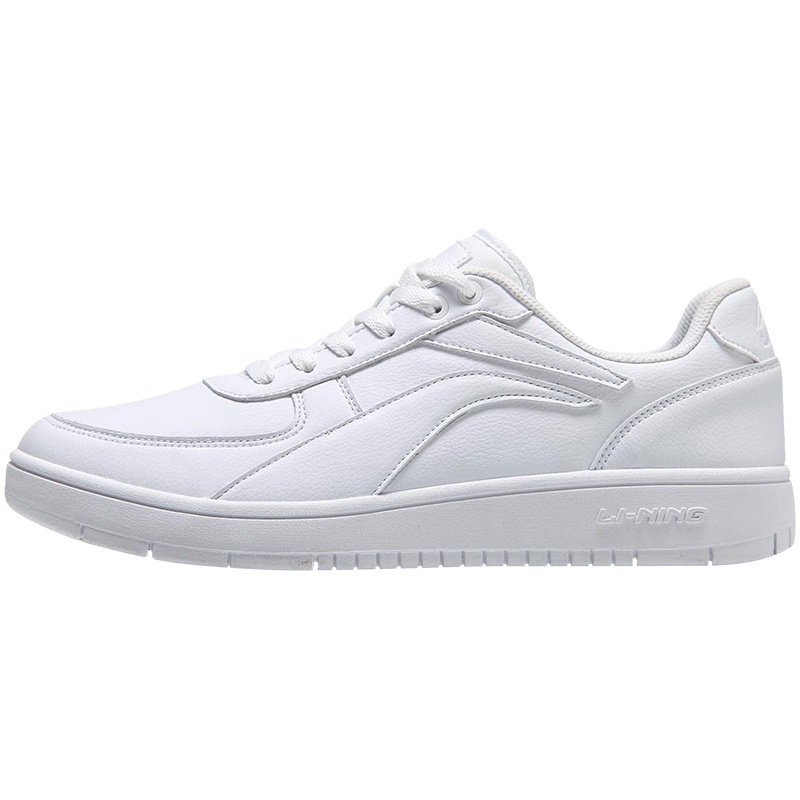 李宁休闲鞋男士低帮白色百搭板鞋logo轻便运动鞋2020小白鞋