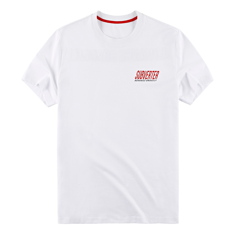 布先生纯棉短袖T恤 港风圆领上衣印花衣服短袖AT10586