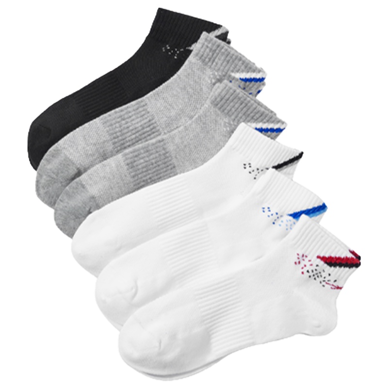 enk6双盒装纯色棉质袜四季商务短袜透气运动潮男士休闲袜子