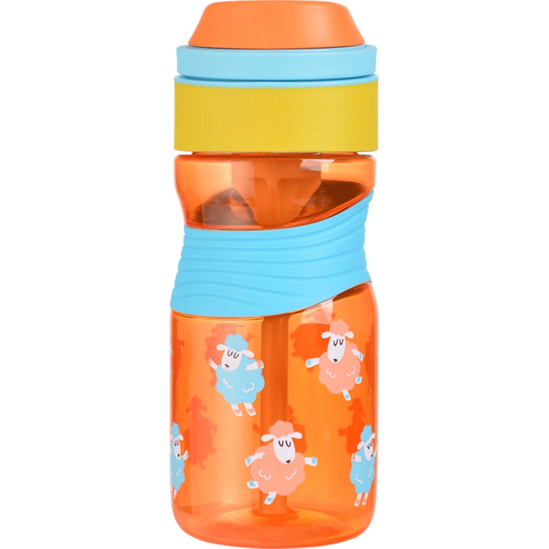 乐扣乐扣旗舰店tritan水杯卡通儿童吸管水杯塑料杯男女学生随手杯