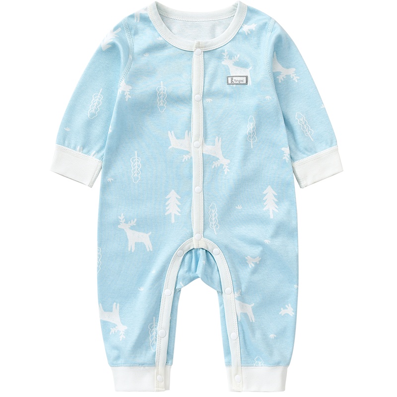 童泰19秋冬新款婴儿衣服1-18月男女宝宝连体内衣新生儿纯棉家居服